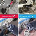 Miniatyrbillede 3 af 5: 1 par skridsikre cykelpedaler i aluminiumlegering, BMX-pedaler, cylindrisk fodstøtte til BMX-cykler, cykelpedal, fremstillet af kraftig aluminiumlegering - til cykelstunts