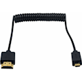 Pikkukuva 1 / 5: Micro HDMI - HDMI -kaapeli, HDMI - Micro HDMI -spiraalikaapeli, Micro