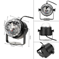 Miniatyrbilde 2 av 5: Syv-farget LED-lampe for scene, bounce og fest, DJ-bar