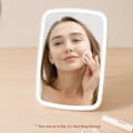 Miniatyrbilde 5 av 5: Lader Makeup-Speil med Lys, Bærbar Reise Speil med Lys, Dimbar Berøringsskjerm Bord LED M