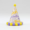Miniatyrbillede 4 af 5: Fire-spids hat - læderbold fest hat aktivitetskit - DIY pom pom