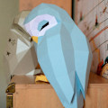 Pikkukuva 3 / 5: 1 kpl Pöllö Look 3D Käsintehty Origami-palapeli Geometrinen Paperi
