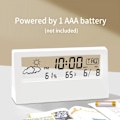 Miniatyrbillede 4 af 5: Digital vækkeur med transparent moderne design