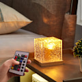Miniatyrbillede 1 af 5: Nordlys Projektor, 16 Farver LED Aurora Projektor med Fjernbetjening, Genopladelig Dæmpbar Terning Bølge Lampe