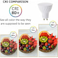 Miniatyrbillede 4 af 5: GU10 LED-pære - GU10 LED koldt hvidt dæmpbar, 7W erstatter 70W halogenpære