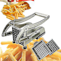 Miniatyrbild 1 av 4: Rostfri pommes frites skärare potatis grönsaksskärare hackare tärningsskärare 2 blad