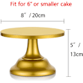 Miniatyrbillede 4 af 5: Guld Kage Stativer, Bryllup Dessert Kage 20cm Runde Kage Stativer