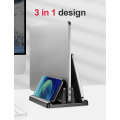 Miniatyrbillede 4 af 5: 1 stk. Vertikal Laptop Stativ 3 i 1 Justerbar Pladsbesparende