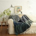 Pikkukuva 4 / 5: Chenille-heittäpeitto, tupsut ja jacquard-kuvio, koristeellinen sohvapeitto