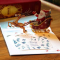 Miniatyrbilde 5 av 5: 1 stk 3D Julekort med Snømann og Julenissen