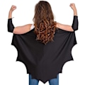 Miniatyrbillede 4 af 5: Skeleteen Bat Wings Kostume Tilbehør - Sort Vingesæt Til At Klæde Sig Ud