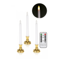 Miniatyrbilde 1 av 5: 3 stk. Flammeløse Koniske Lys, Batteridrevne LED-Lys med