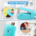 Miniatyrbilde 3 av 5: Minisealer, 2 i 1 Minipåseforsegler Poseforsegler Poseforsegler med Kutter
