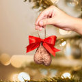 Miniatyrbillede 3 af 5: 1 sjov julepynt flad akryl vedhæng juletræ