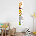 Miniatyrbild 5 av 5: Djurbilder Väggmätare för Barn, Baby Höjdmätare, Canvas Höjdmätare för Pojkar och Flickor (Djurbilder 1)