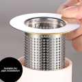 Miniatyrbilde 4 av 5: Pakke Badekar Avløpsfilter, Rustfritt Stål Dusjfilter -