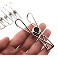 Miniatyrbillede 1 af 5: Tøjpinde Chip Clips Helt i Metal Rustfrit Stål Ingen Rustpletter