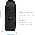 Miniatyrbillede 5 af 5: Taktisk 360 Graders Drejelig Lommelygte Holster, Nylon