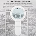 Miniatyrbillede 7 af 7: Forstørrelsesglas med lys, 30x belyst stor lup håndholdt 12 LED-belyst forstørrelsesglas til seniorer, der læser