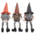 Pikkukuva 1 / 5: 3 kpl Halloween ruotsalainen tonttu pehmolelu koriste, Halloween tonttu koriste nukke koriste, pelottava Tomte kääpiö pöytä roikkuu
