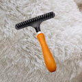 Miniatyrbild 3 av 5: Mattkamm Shaggy Matt Rake Trähandtag Matt Rake Matt