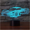 Miniatyrbillede 1 af 5: 3D Optisk Illusion Lampe LED Natlys, Optiske Illusioner Nat