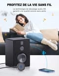 Miniatyrbillede 2 af 5: Bil Bluetooth Modtager, Bluetooth 5.0 Jack Adapter til Hjemmet