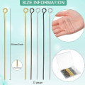 Miniatyrbillede 2 af 5: 500 stk. DIY kuglepin metal ende pin DIY kuglepin 9 formet