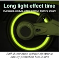 Miniatyrbillede 3 af 4: (Gul)Fluorescerende bildækventilhætte, 12 stk. lysende bildækventil med lysende dæksel, universal tilbehør til lastbiler, SUV, motorcykler