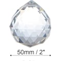 Miniatyrbillede 2 af 5: Klar stor glas krystal kugle prisme regnbue maker feng shui lampe