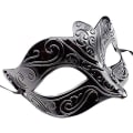 Miniatyrbilde 1 av 4: Glitter Venezia-maske Midnattssvart Venezia Maskerade Venezia