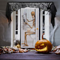 Pikkukuva 2 / 5: 1 kpl Halloween-koriste, Halloween-ovistickeri, Luuranko