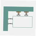 Miniatyrbillede 5 af 5: 4 stk. (Sølv) Anti-kollision Stabilisator Sengeside Fixer