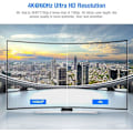 Miniatyrbillede 2 af 5: HDMI-kabel 6,6 fod (2 meter), 4K HDMI-ledning - Snowkids HDMI-kabel 4K@60Hz, 3D-support, Ethernet-funktion, video 4K UHD 2