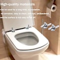Pikkukuva 4 / 5: WC-istuimen saranoiden korvaavat kiinnikkeet, sinkkiseos, WC-istuin