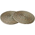 Pikkukuva 2 / 5: 2 kpl Luonnolliset Pyöreät Rattan-Aluslautasen Olki-Eristysalustat 30CM