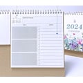 Miniatyrbilde 3 av 4: 2024 Skrivebords kalender på engelsk, multifunksjonell og praktisk arrangør
