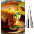 Miniatyrbillede 1 af 3: 5 stk. koniske rør koniske rulleforme i rustfrit stål spiral