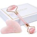 Miniatyrbillede 1 af 5: Rose-Gua Sha & Jade Roller, Ansigtsrulle, Ansigtsrulle Hud
