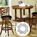Miniatyrbilde 5 av 5: Kulelager dreieskiveplate base, 360 roterende skive, 4 tommer
