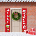 Miniatyrbilde 1 av 5: 1 Merry Christmas Banner Skilt - Julepynt til veranda og dør