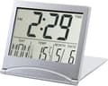 Sängbordsklocka Silver Digital LCD Temperatur Alarm Ny Sängbord Dag