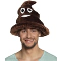 Miniatyrbilde 2 av 4: Shithead-hatt for menn, brun, én størrelse, smiley, Tilbehør, temafest