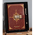 Miniatyrbillede 2 af 5: Rejse notesbog, notesbog med lås, dagbog med kode (kompasmodel), piges hemmelige notesbog til skolekontor studerende, fødselsdagsgave, 22x15