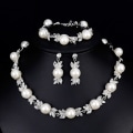 Miniatyrbillede 3 af 5: Minimalistisk og Elegant Stil Sæt Mode Rhinestone Pearl