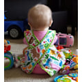 Miniatyrbilde 5 av 5: Reversibel babyvest symal med instruksjoner - Søte tosidige babyvest symal mønstermal, akryl quilting mal kuttesett M