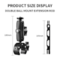Miniatyrbild 5 av 5: 38 i 1 motorcykeltillbehör monteringssats kit för Insta360 One X2 X3 One X One R för Rs-kameror motorcykelmonteringssats kit svart