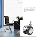 Miniatyrbilde 5 av 5: 4cm 8 stk tunge hjul kontormøbler hjul stumme lenestol stol hjul erstatning svingbar formet stumme hjul stoler spinnhjul nylon tilbehør