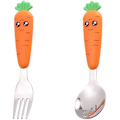 Miniatyrbillede 1 af 5: 2 Dele Børns Bestik Sæt, Rustfrit Stål Børns Bestik