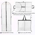 Pikkukuva 3 / 5: 60x180cm (1 kpl) Hääpukupeite Pitkä Takkipeite Morsiamelle ja Morsiusneitoille